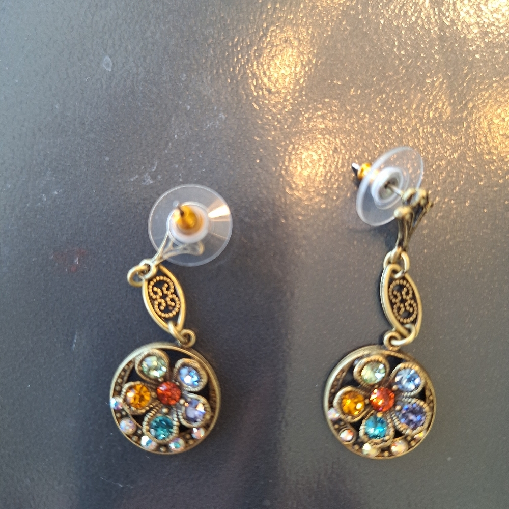 Sweet Romance Rainbow Flower Earrings